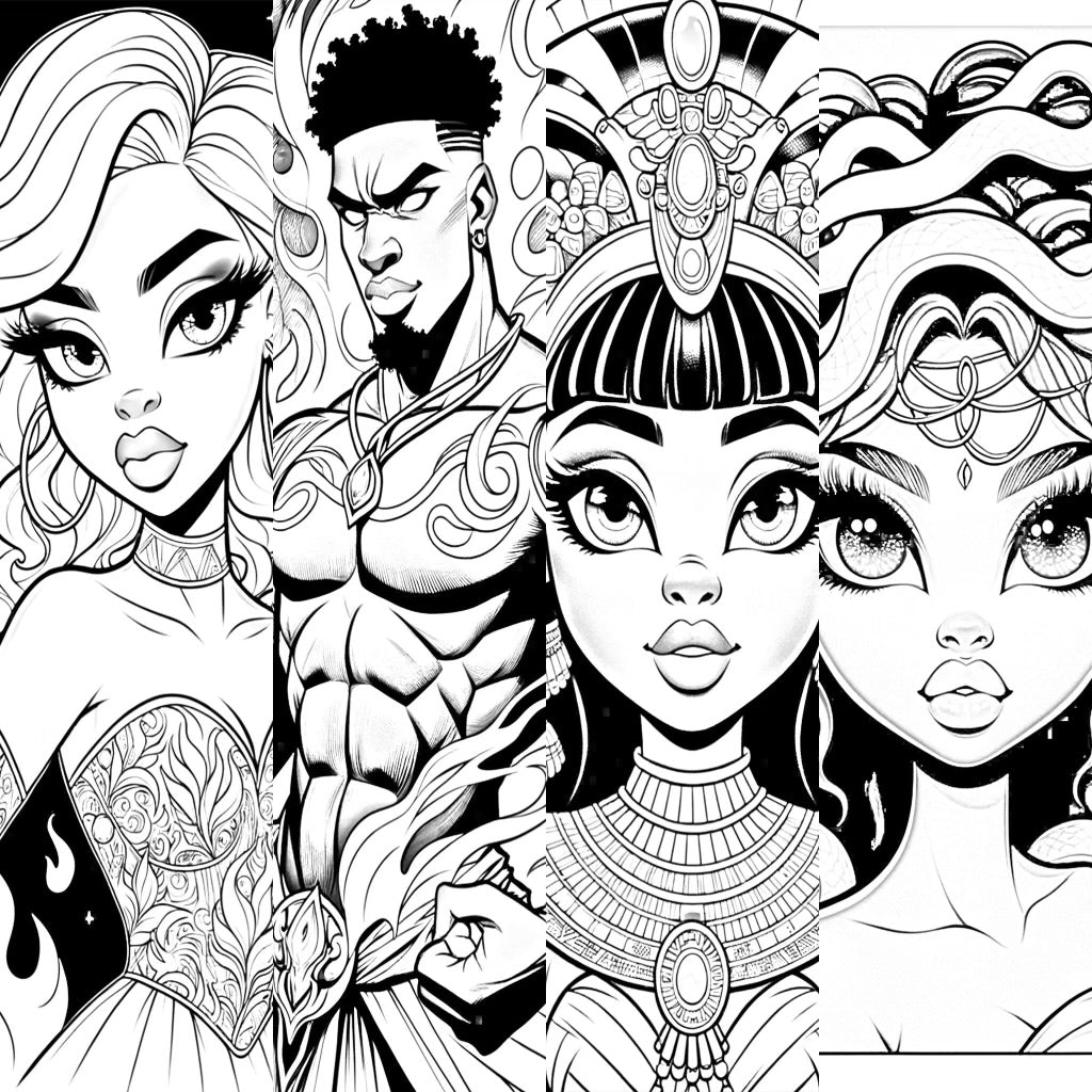 Portraits Of Perfections Coloring Book Paperback