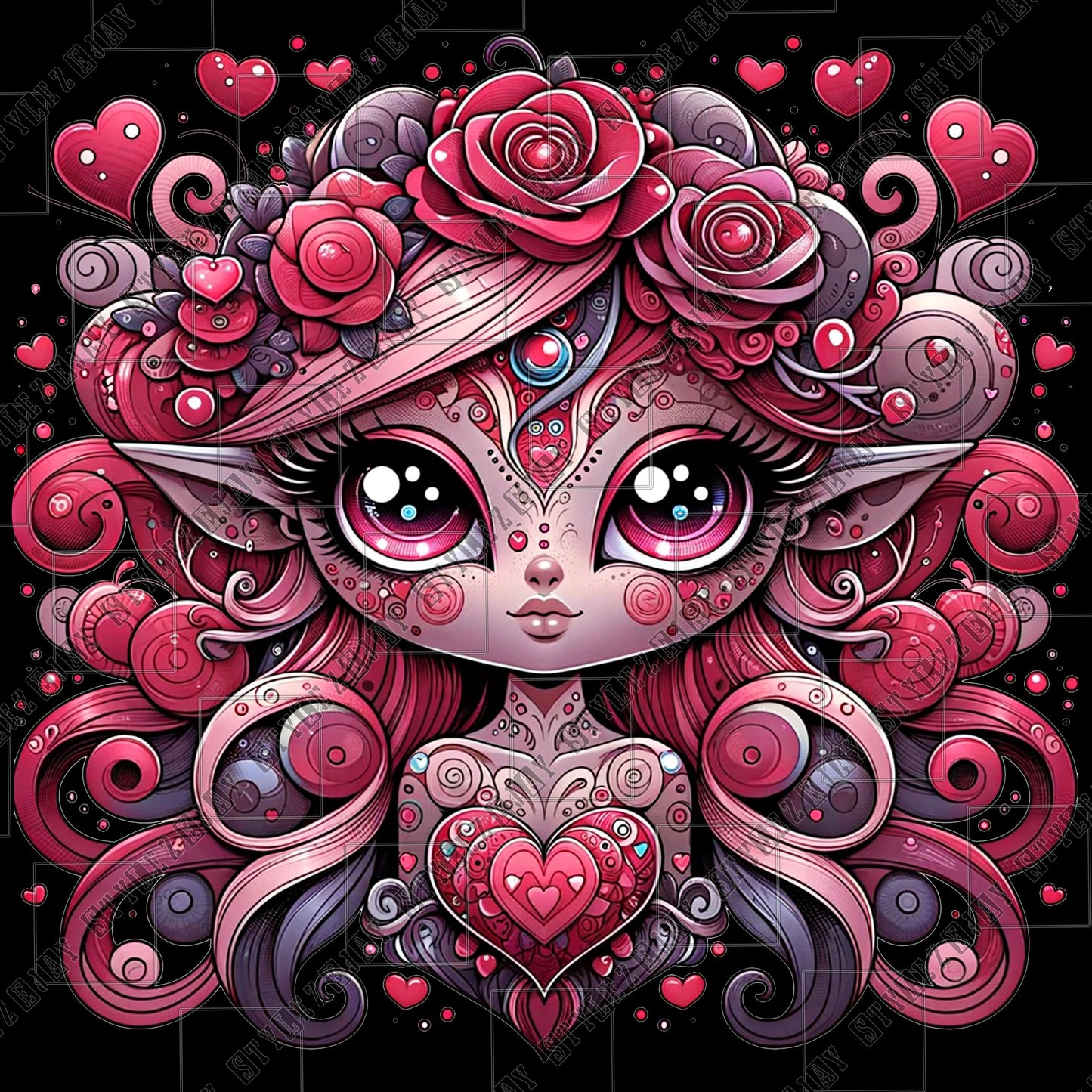 Hearts and Roses PNG