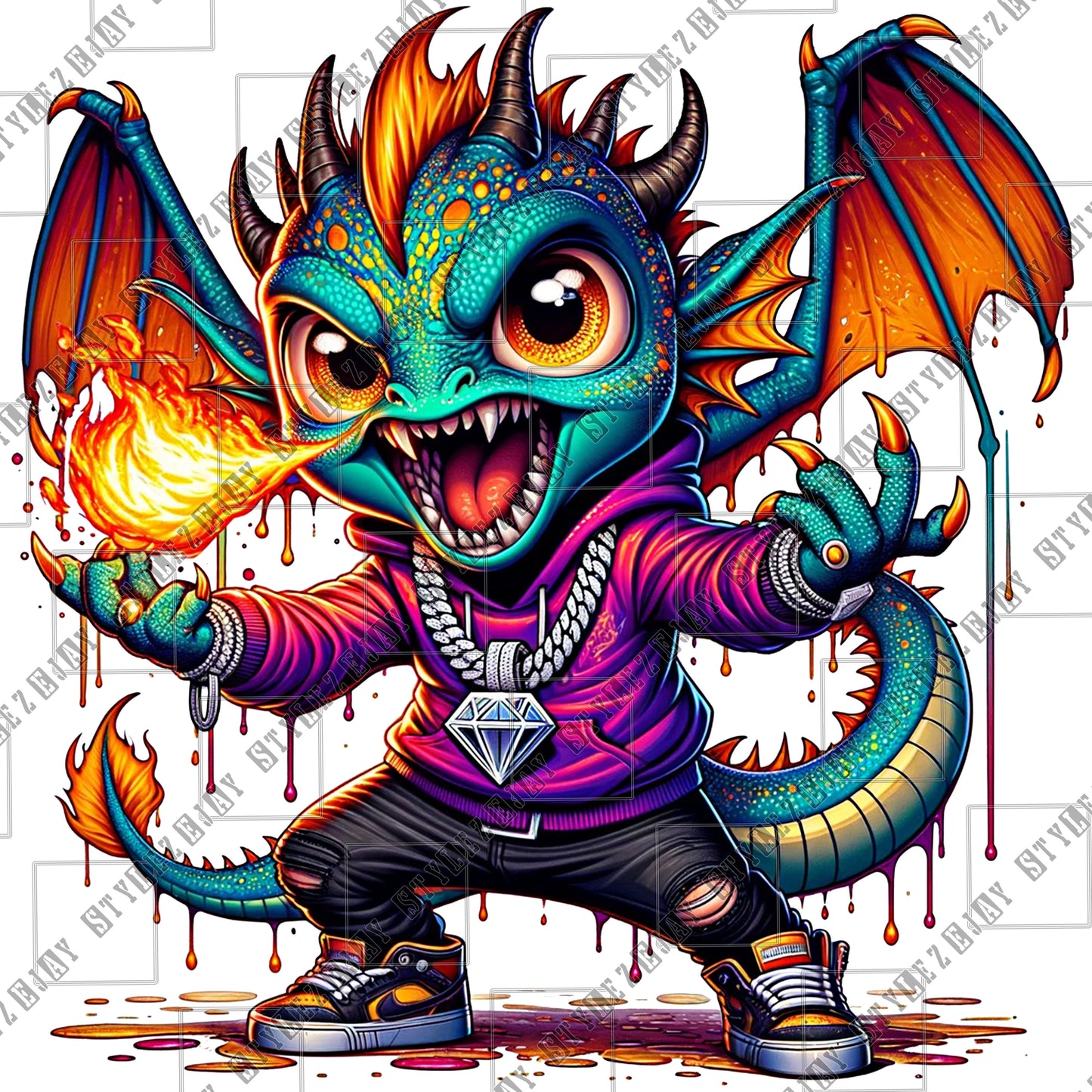 Hip Hoppin Spitting PNG