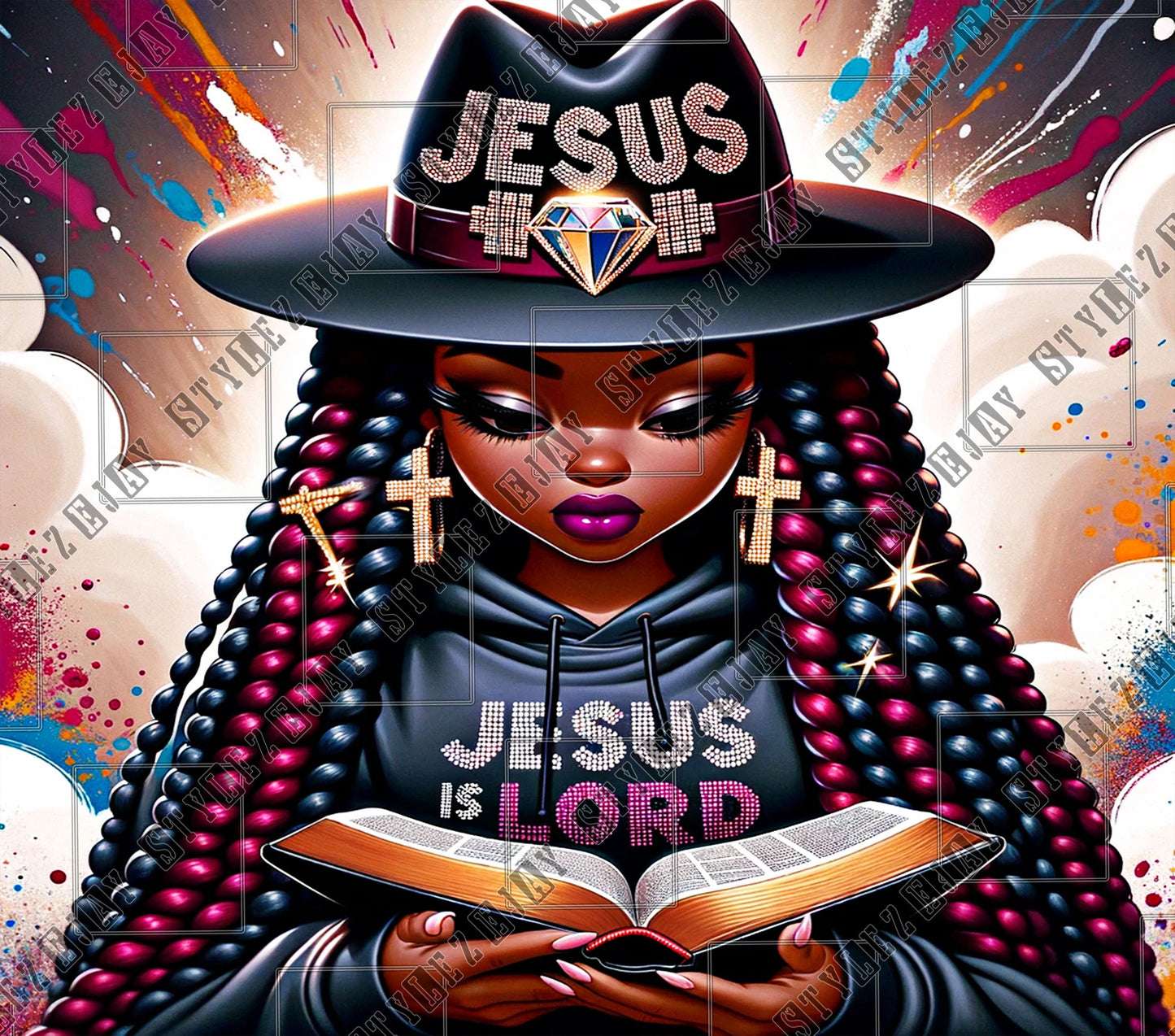 Jesus Is Lord sublimation Tumbler Wrap custom design