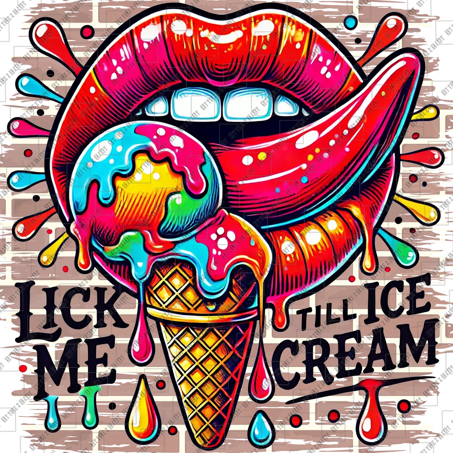Lick Me Till Ice Cream PNG