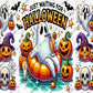 Just Waiting for Halloween 20oz skinny straight tumbler, 20oz tapered tumbler wrap