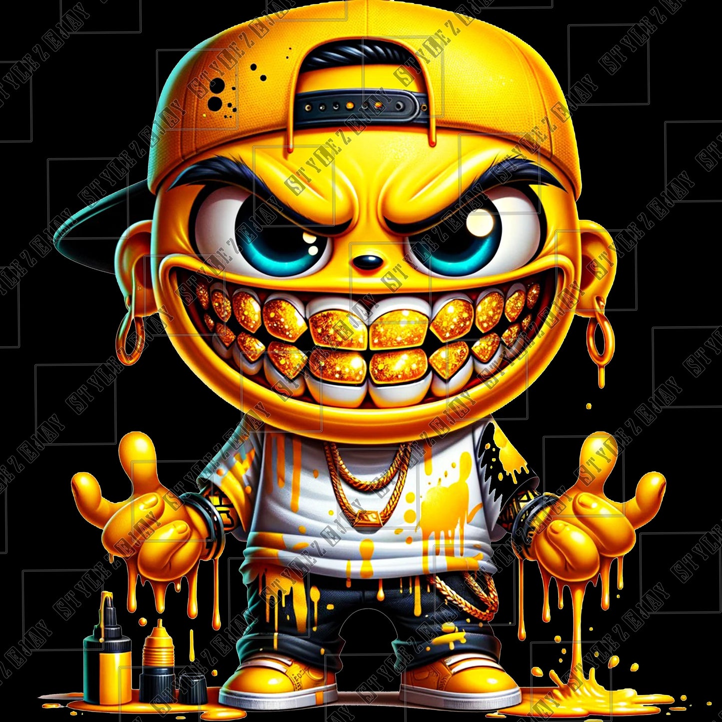 GOLDEN GRILLZ PNG