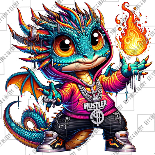 Hustler on Fire PNG