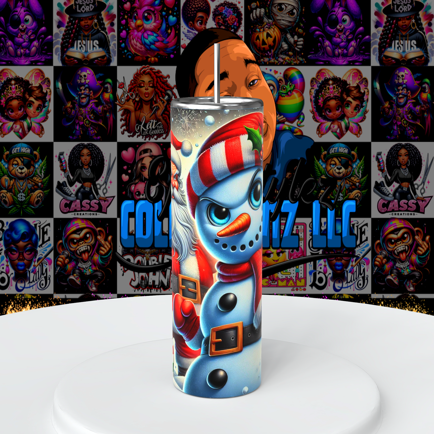 Jolly Duo 20oz skinny straight and 20oz tapered tumbler wrap