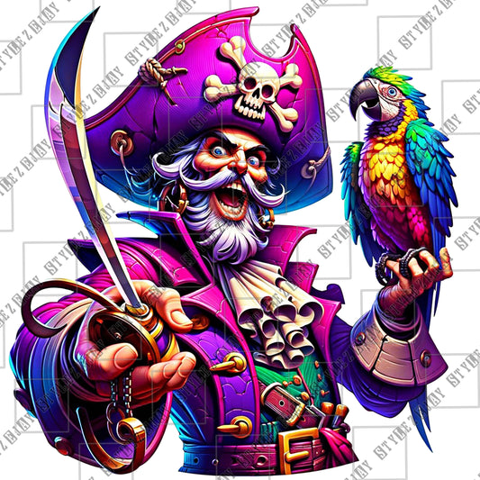 Purple Jack Pirate  PNG