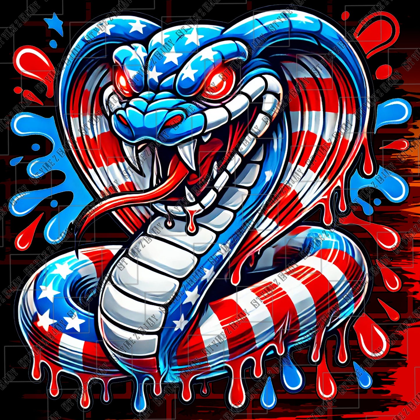 Red White and Venom PNG