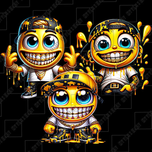 HAPPY EMOJI GROUP PNG