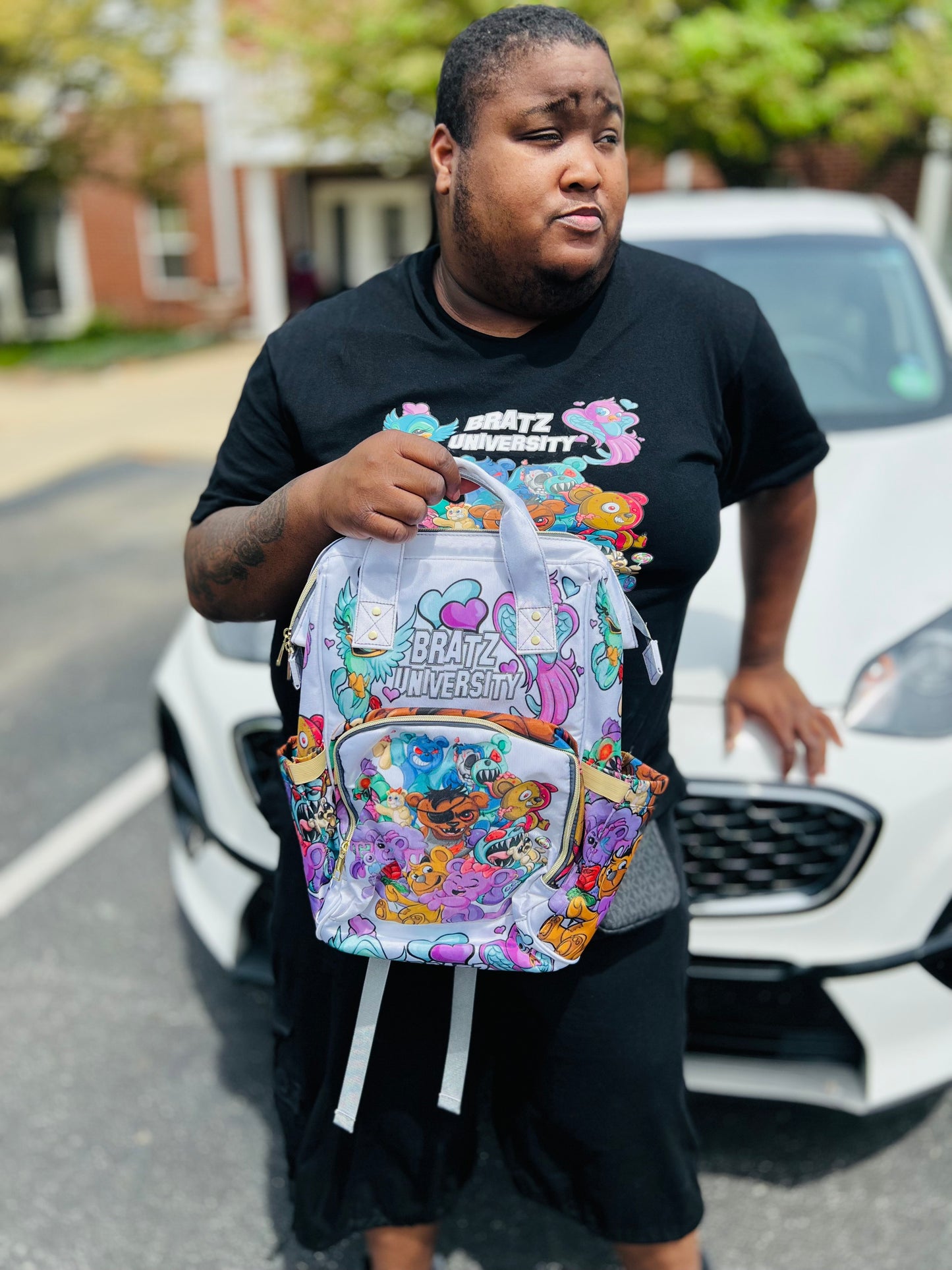 Bratz University Book Bag White